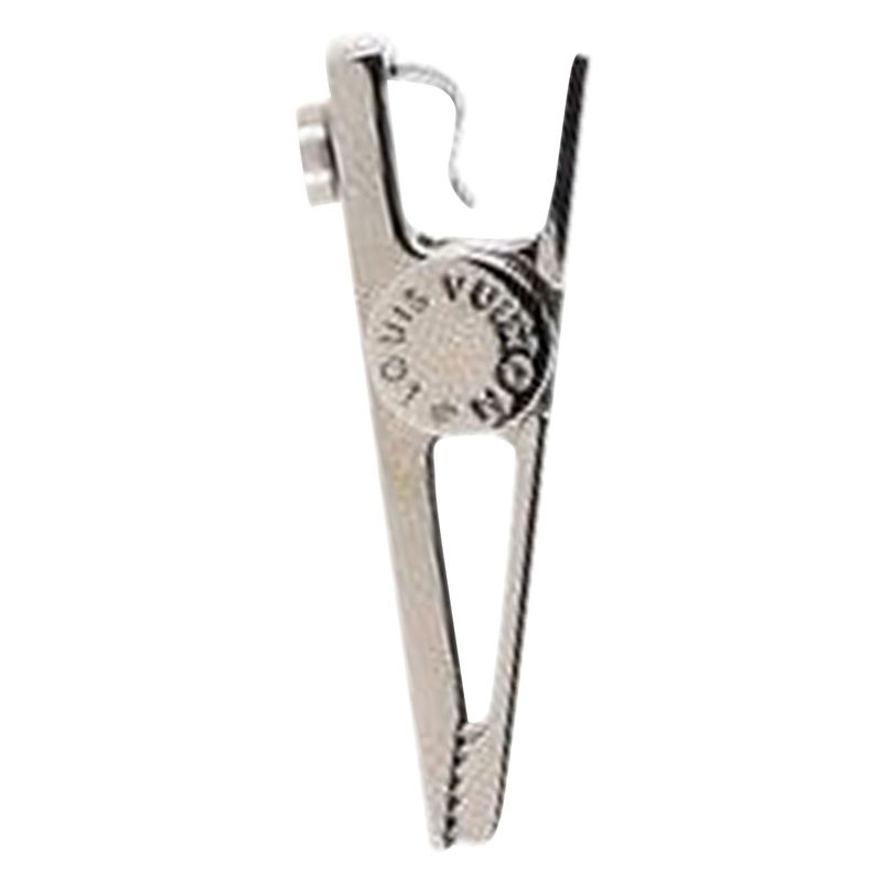 Louis Vuitton Lv Lock Earphone Clip In Silver Metal